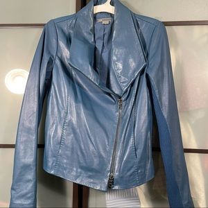 Vince leather moto jacket. Size M